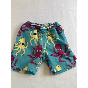 Sovereign Code Boys 3T Oswald Octopus Swim Trunks Aqua Blue